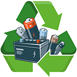 battery reycling icon